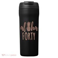 Aloha 40 Forty ~ Happy Birthday 40th Gift for Her 24oz Duet Stainless Steel Tumbler thumb 0