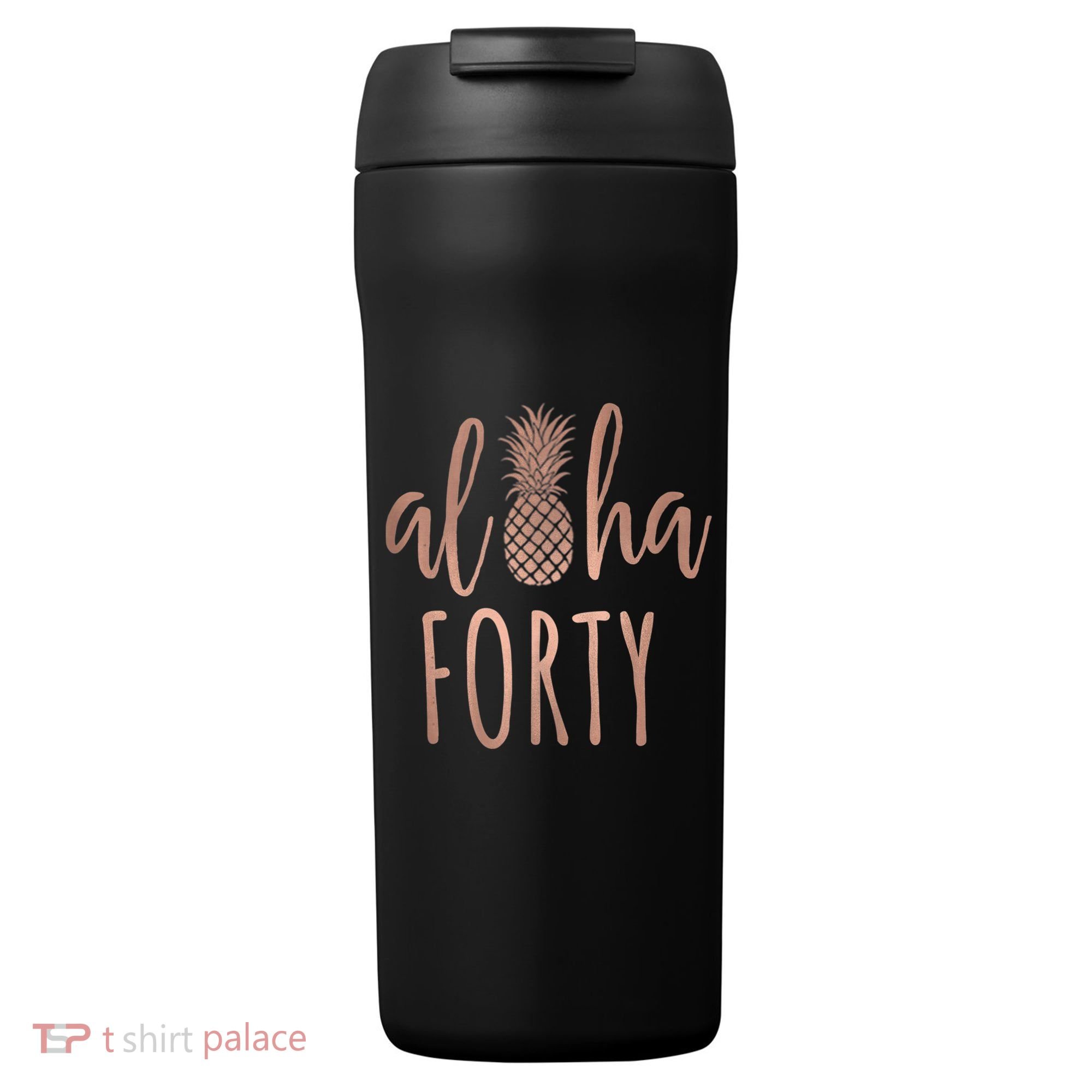 Aloha 40 Forty ~ Happy Birthday 40th Gift for Her 24oz Duet Stainless Steel Tumbler