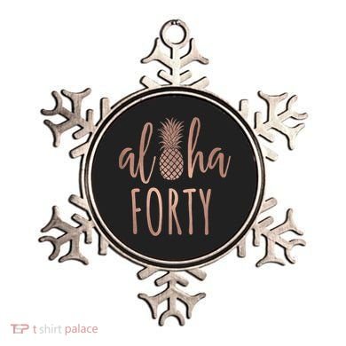 Aloha 40 Forty ~ Happy Birthday 40th Gift for Her Ornament