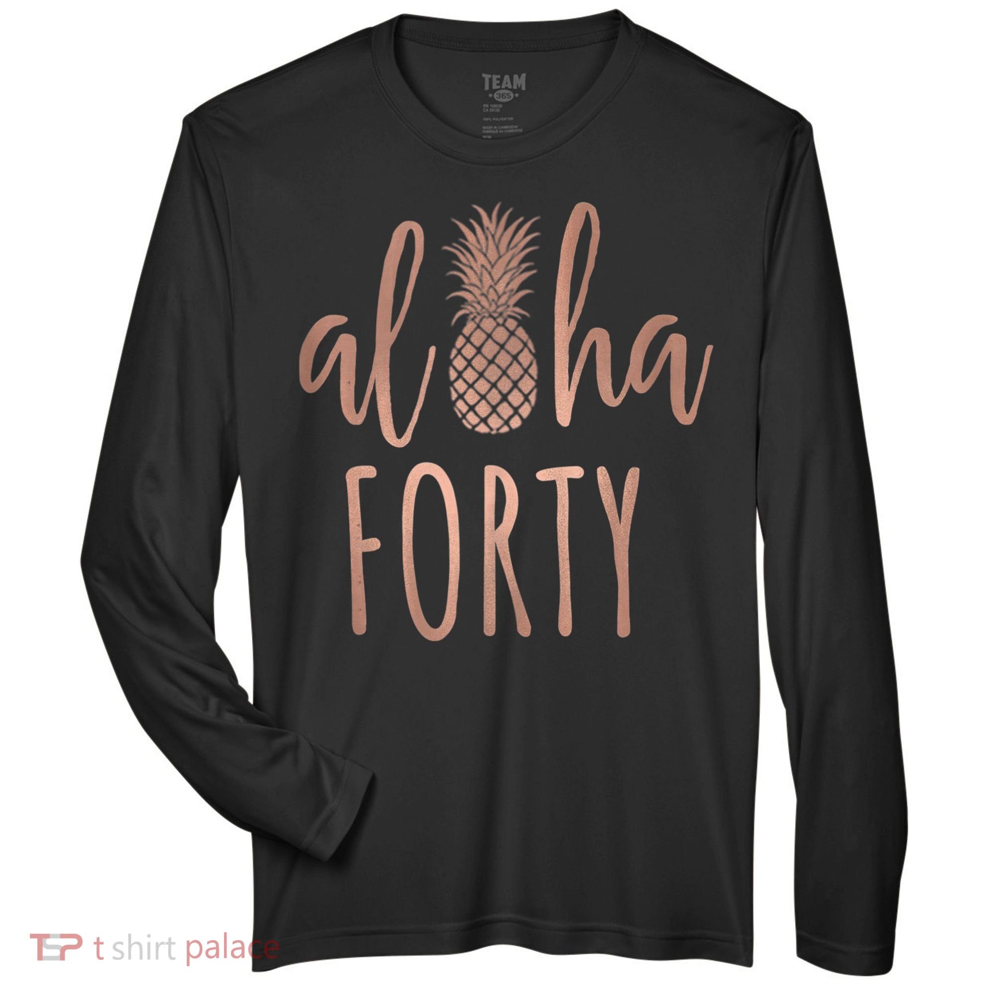Aloha 40 Forty ~ Happy Birthday 40th Gift for Her Zone Performance Long-Sleeve T-Shirt