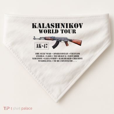 Ak 47 Kalashnikov World USA-Made Doggie Bandana