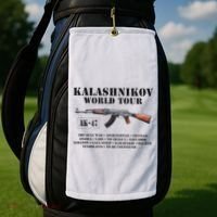 Ak 47 Kalashnikov World Golf Towel thumb 2