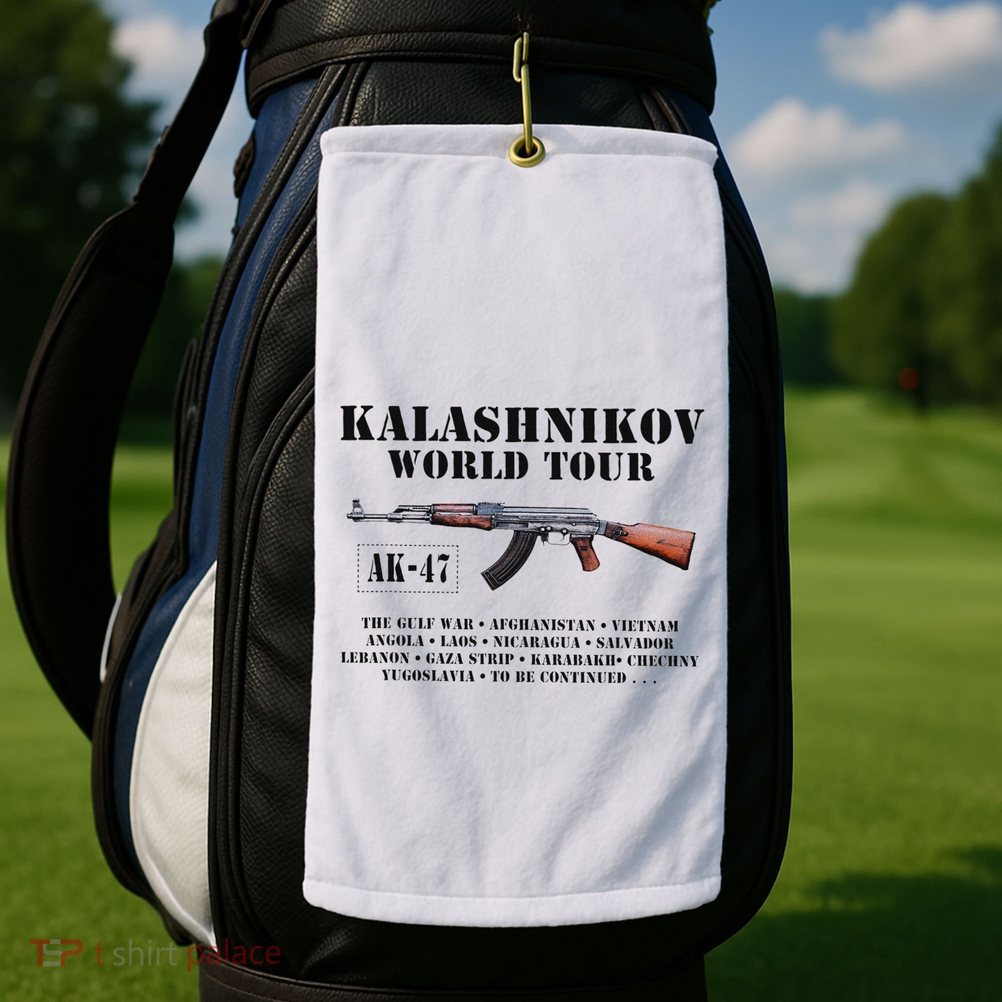 Ak 47 Kalashnikov World Golf Towel
