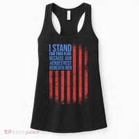 I stand for the flag because hero's lay beneath it. Women's Tank Top thumb 0