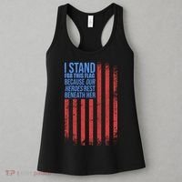I stand for the flag because hero's lay beneath it. Women's Tank Top thumb 3