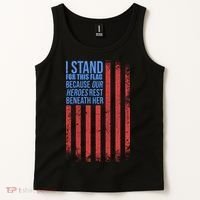 I stand for the flag because hero's lay beneath it. Tank Top thumb 2