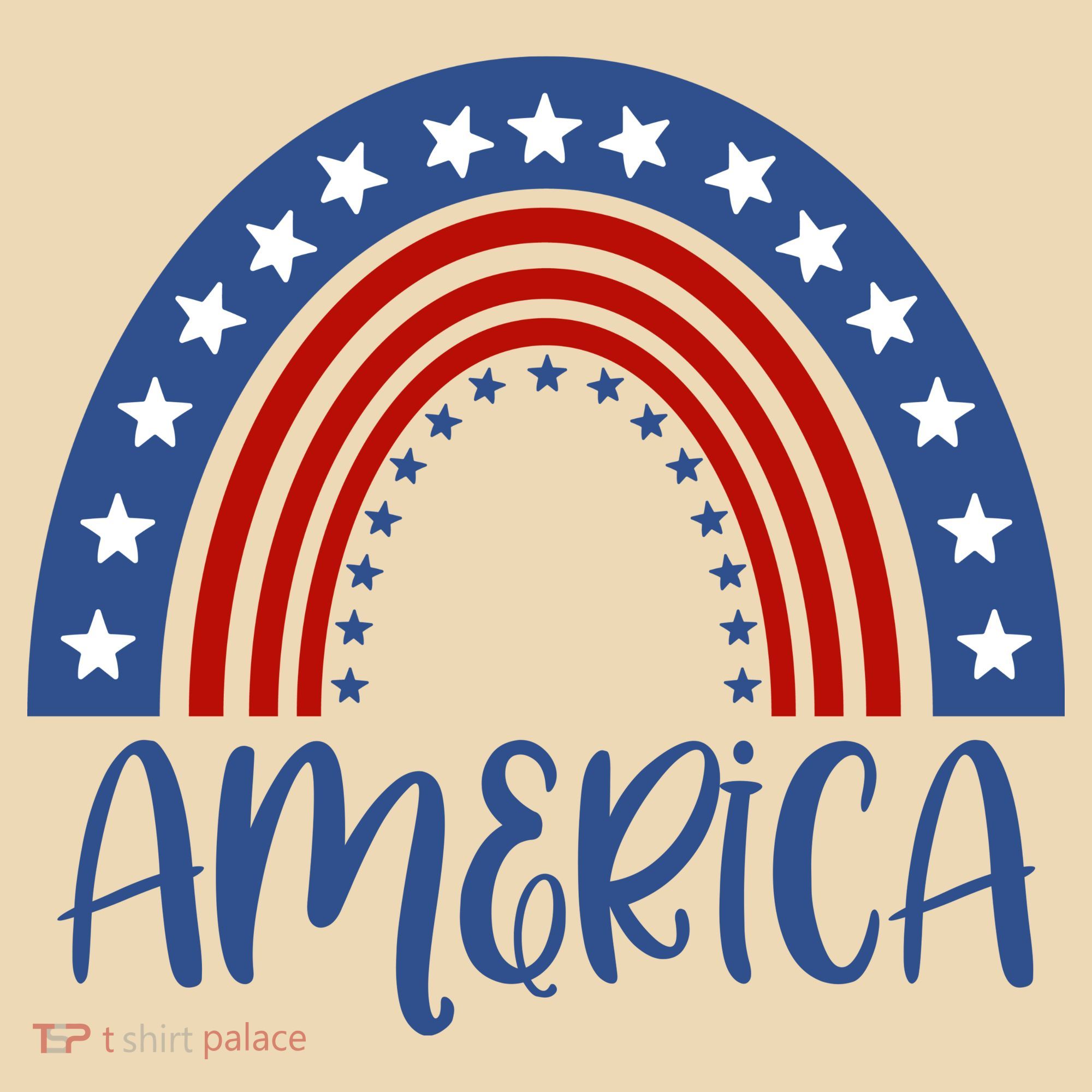 America 4th Of July Rainbow USA Tote Bag