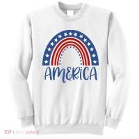 America 4th Of July Rainbow USA Sweatshirt thumb 0