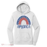 America 4th Of July Rainbow USA Women's Hoodie thumb 0