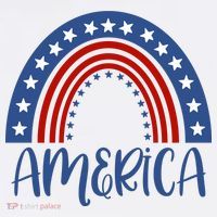 America 4th Of July Rainbow USA Women's Hoodie thumb 2