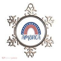America 4th Of July Rainbow USA Ornament thumb 0