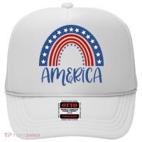 America 4th Of July Rainbow USA Hat thumb 0