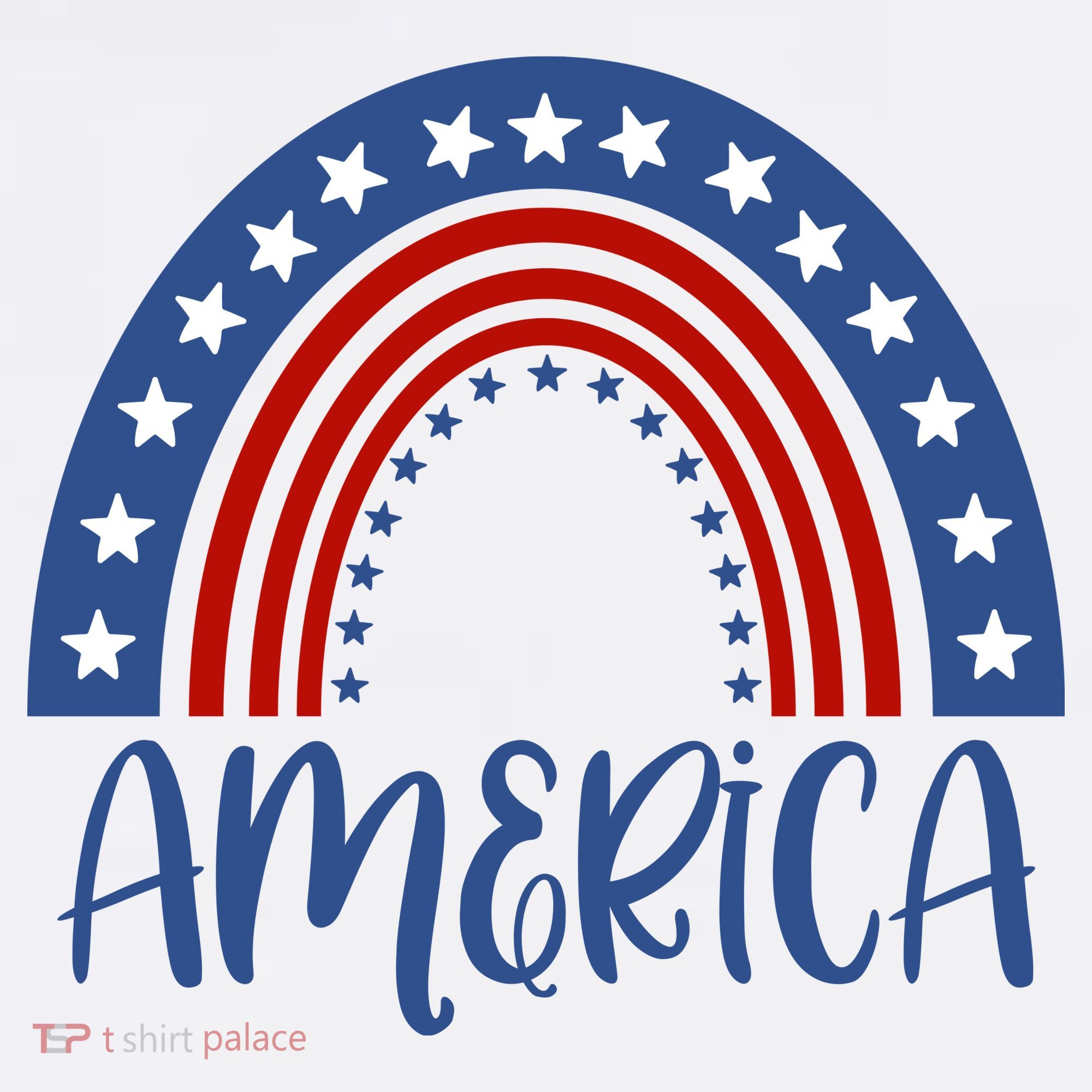 America 4th Of July Rainbow USA Kids Sweatshirt