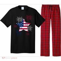 American 4th Of July Independence Day Fireworks Us Flag Great Gift Pajama Set thumb 0