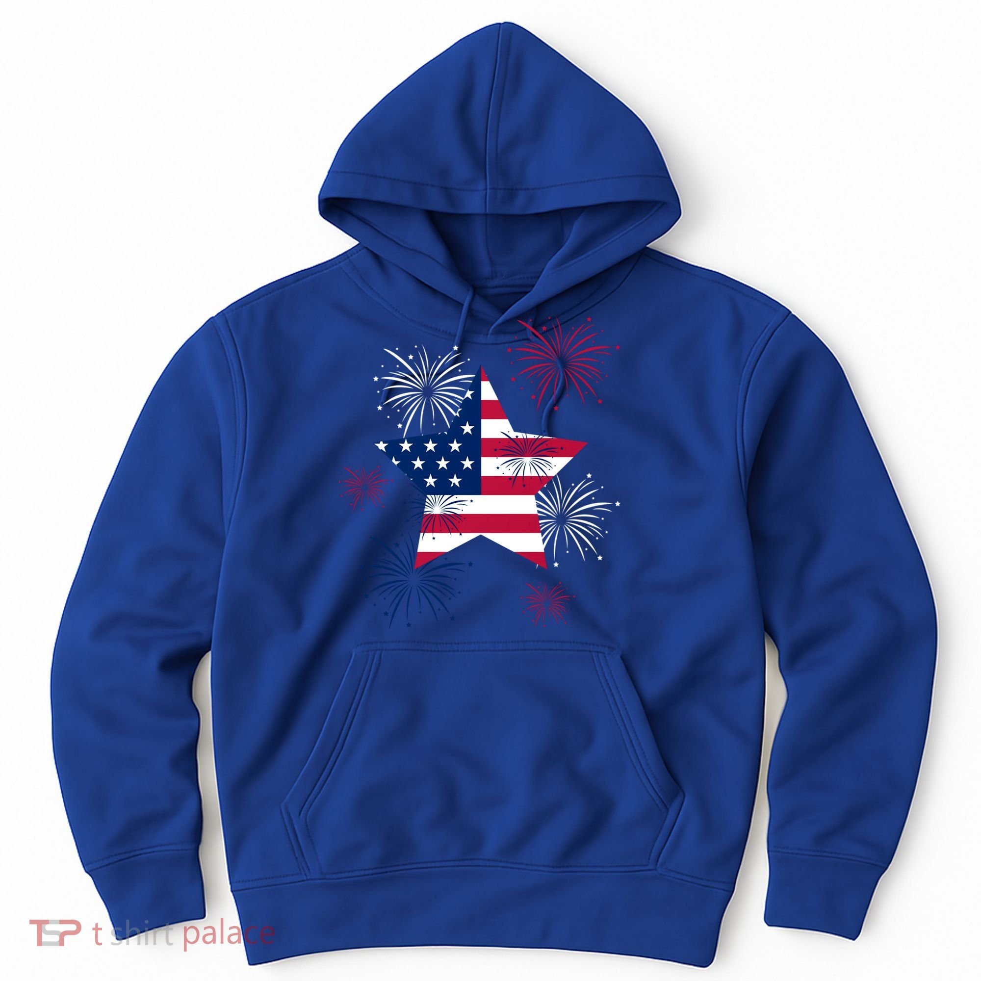 American 4th Of July Independence Day Fireworks Us Flag Great Gift Hoodie