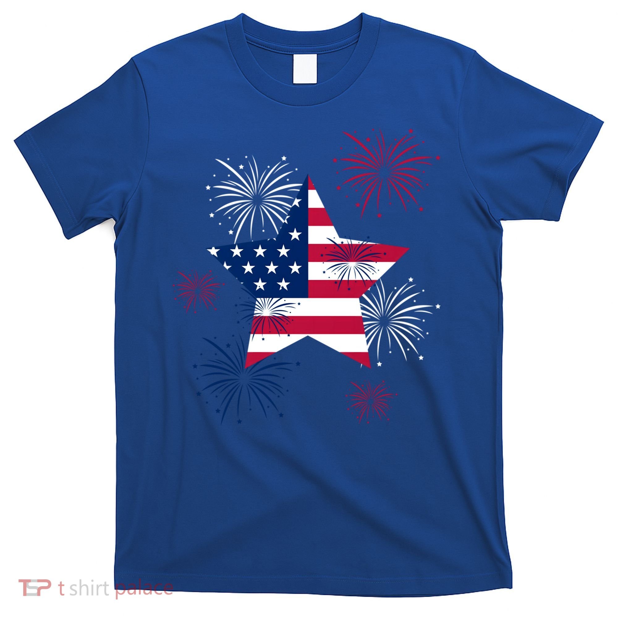 American 4th Of July Independence Day Fireworks Us Flag Great Gift T-Shirt