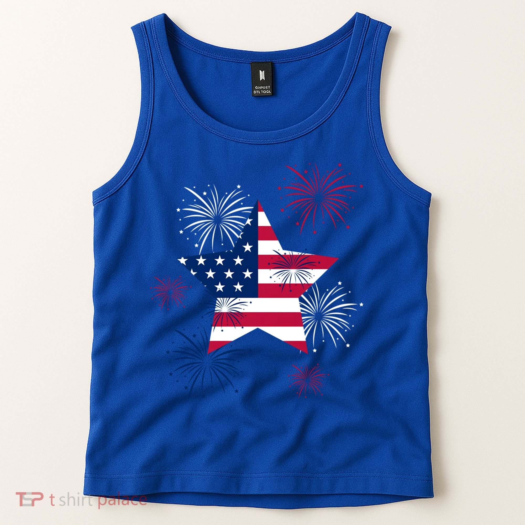 American 4th Of July Independence Day Fireworks Us Flag Great Gift Tank Top