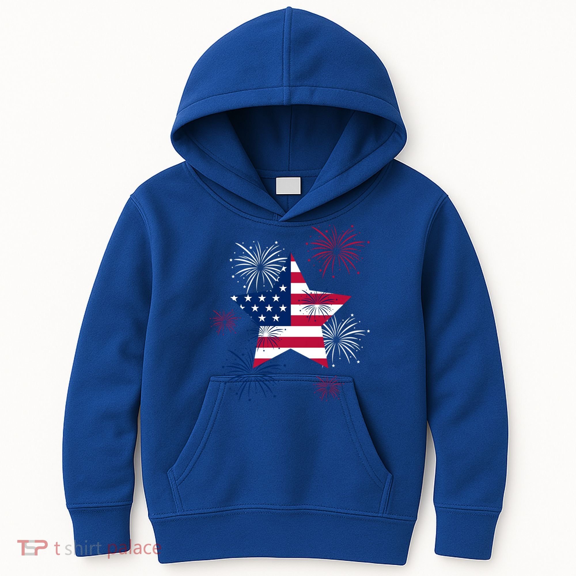 American 4th Of July Independence Day Fireworks Us Flag Great Gift Kids Hoodie