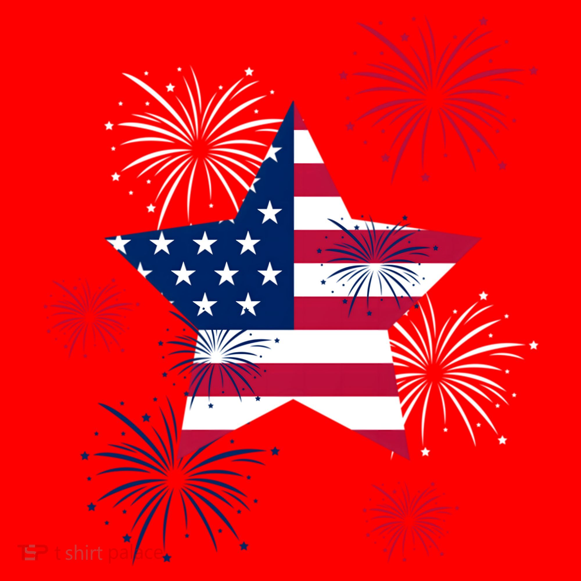 American 4th Of July Independence Day Fireworks Us Flag Great Gift Santa Hat