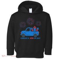 America 4th Of July Firework Truck Toddler Hoodie thumb 0