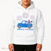 America 4th Of July Firework Truck Hoodie thumb 2