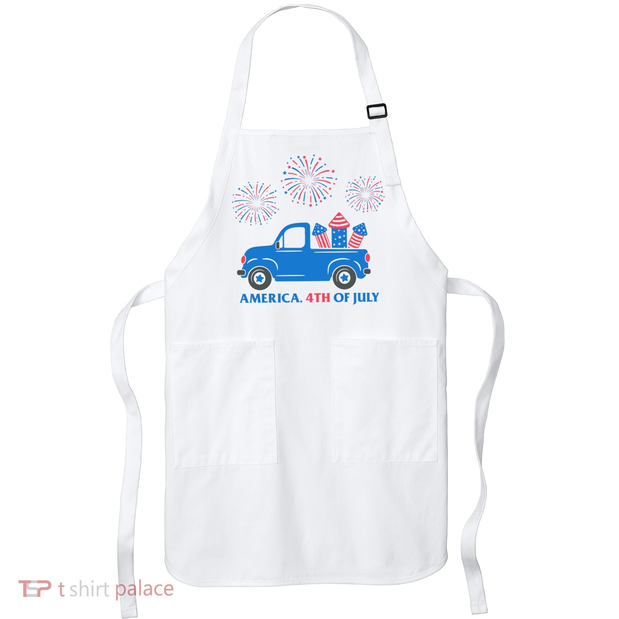 America 4th Of July Firework Truck Apron