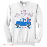 America 4th Of July Firework Truck Sweatshirt thumb 0