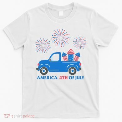 America 4th Of July Firework Truck T-Shirt
