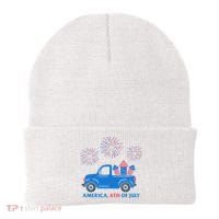 America 4th Of July Firework Truck Beanie thumb 0