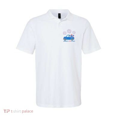 America 4th Of July Firework Truck Polo