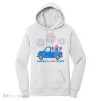 America 4th Of July Firework Truck Women's Hoodie thumb 0
