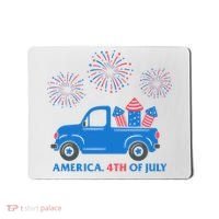 America 4th Of July Firework Truck Mousepad thumb 0