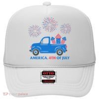 America 4th Of July Firework Truck Hat thumb 0