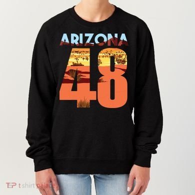 Arizona 48th State Souvenir Arizona 48 Cactus Women's Sweatshirt