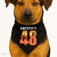 Arizona 48th State Souvenir Arizona 48 Cactus USA-Made Doggie Bandana thumb 1