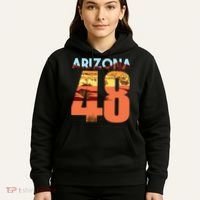 Arizona 48th State Souvenir Arizona 48 Cactus Hoodie thumb 5