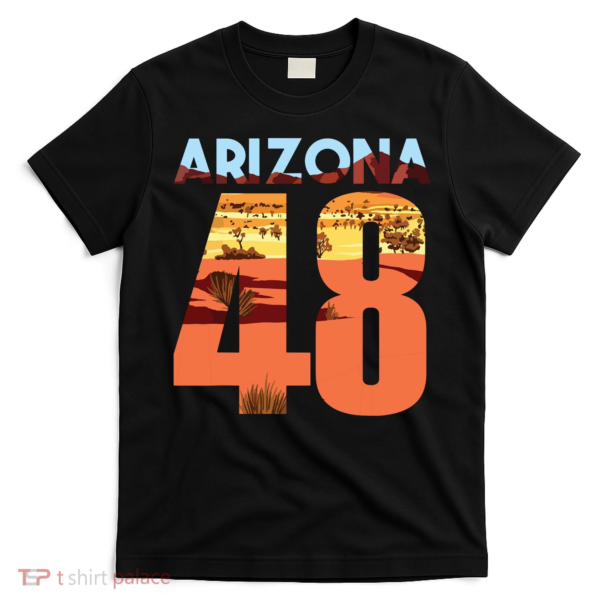 Arizona 48th State Souvenir Arizona 48 Cactus T-Shirt