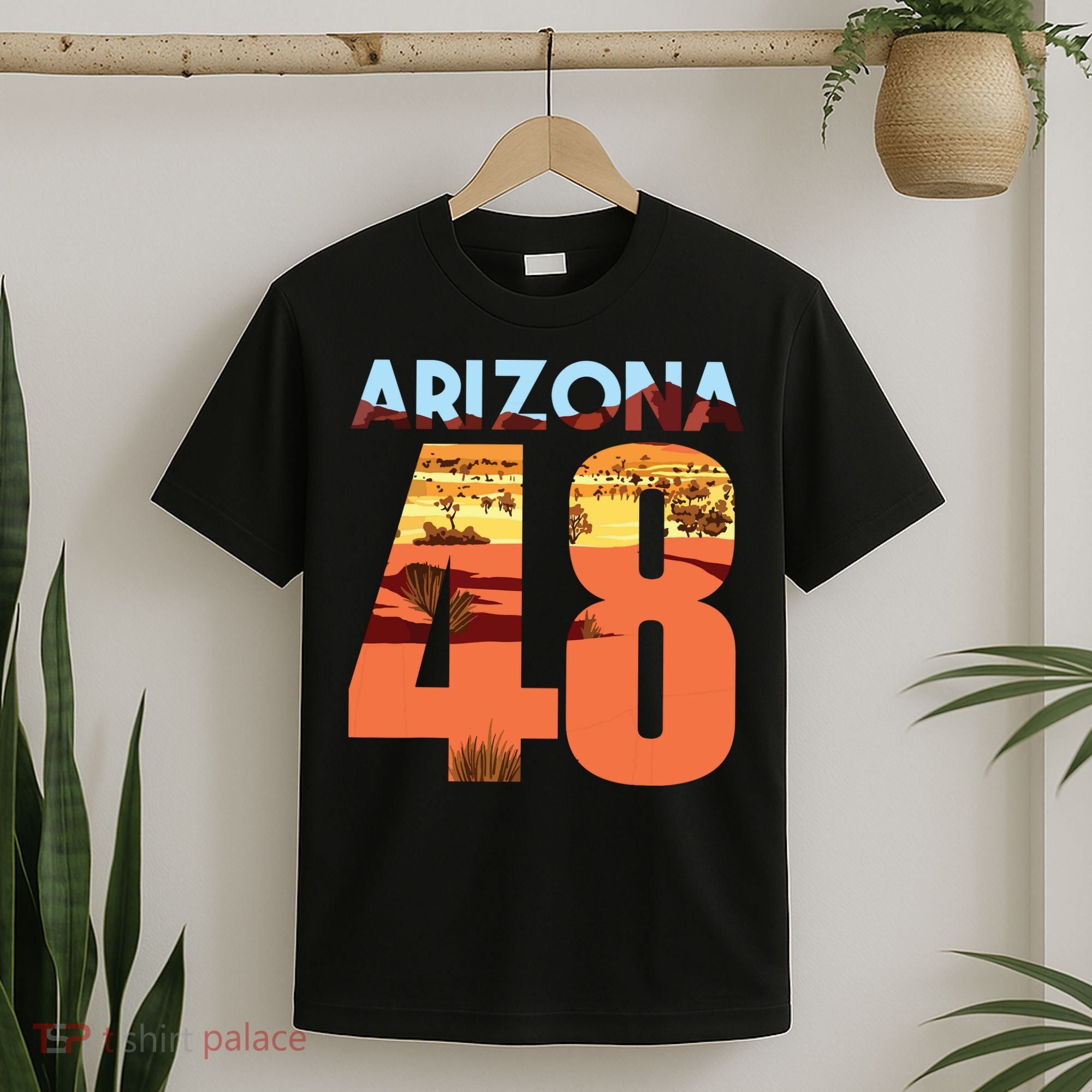 Arizona 48th State Souvenir Arizona 48 Cactus T-Shirt
