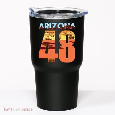 Arizona 48th State Souvenir Arizona 48 Cactus Tumbler