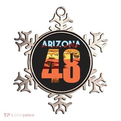 Arizona 48th State Souvenir Arizona 48 Cactus Ornament