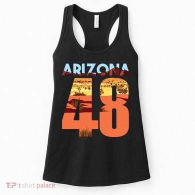 Arizona 48th State Souvenir Arizona 48 Cactus Women's Tank Top