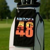 Arizona 48th State Souvenir Arizona 48 Cactus Golf Towel thumb 2