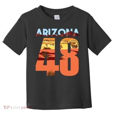 Arizona 48th State Souvenir Arizona 48 Cactus Toddler T-Shirt