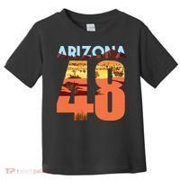 Arizona 48th State Souvenir Arizona 48 Cactus Toddler T-Shirt thumb 0
