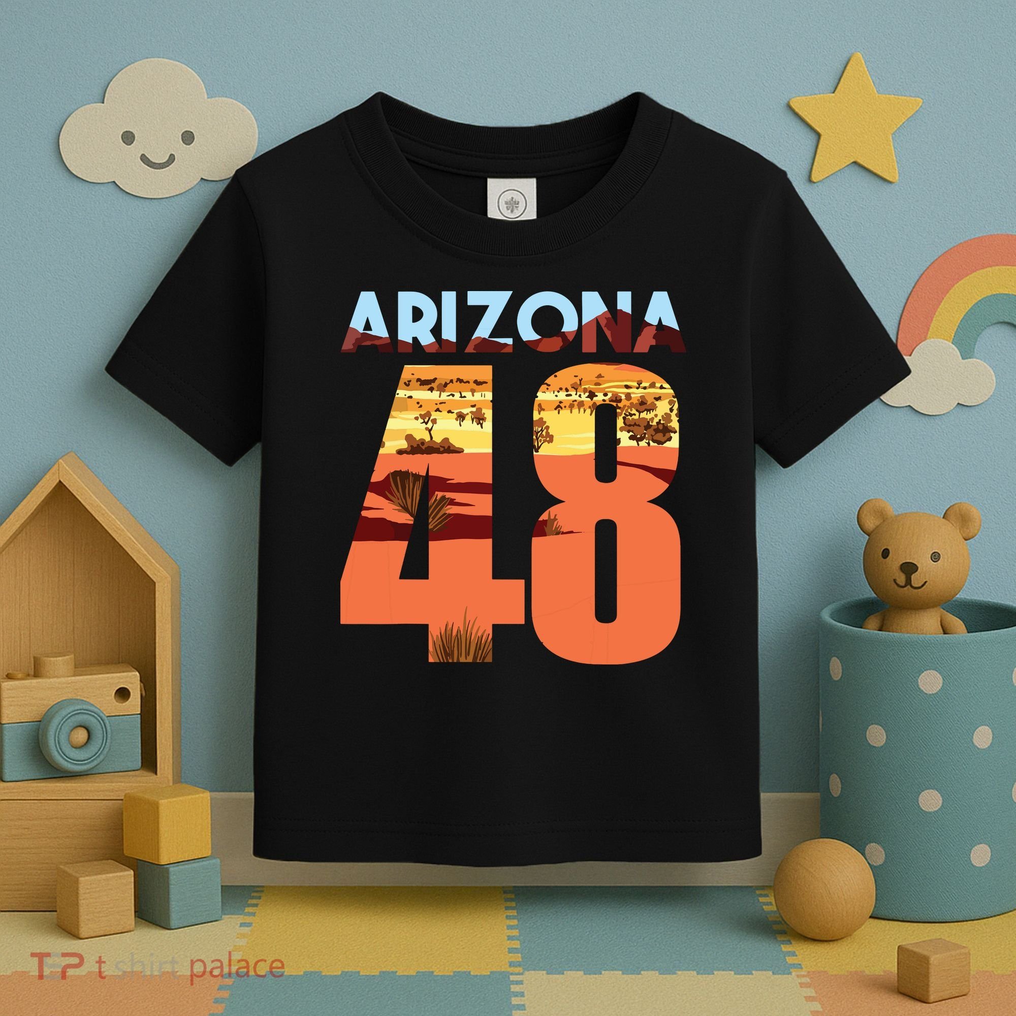 Arizona 48th State Souvenir Arizona 48 Cactus Toddler T-Shirt