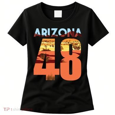 Arizona 48th State Souvenir Arizona 48 Cactus Women's T-Shirt
