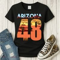 Arizona 48th State Souvenir Arizona 48 Cactus Women's T-Shirt thumb 3