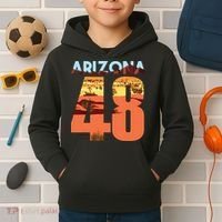 Arizona 48th State Souvenir Arizona 48 Cactus Kids Hoodie thumb 2