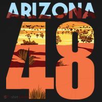 Arizona 48th State Souvenir Arizona 48 Cactus Kids T-Shirt thumb 4