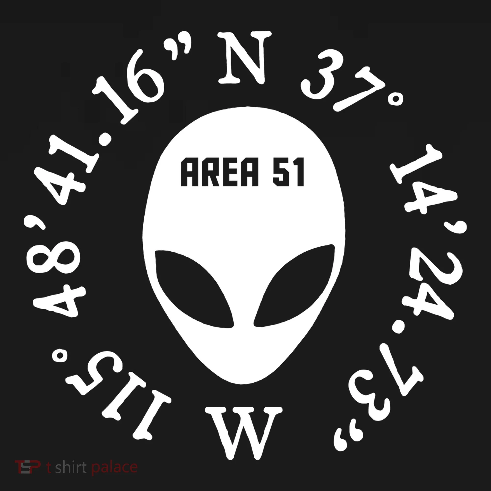 Area 51 Coordinates Ufo Alien Funny Doggie Tank